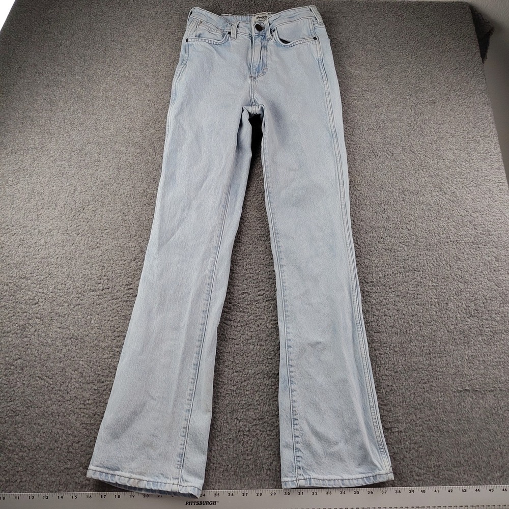 Wrangler Jeans Sz 27x34 Retro Light Wash High Rise Flare Denim Rodeo 70s Cowgirl